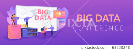 Big data conference web banner concept. Big data conference web banner concept. 68330248