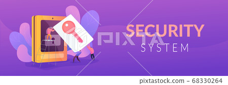 Security access card web banner concept. Security access card web banner concept. 68330264