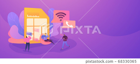 Mobile phones card web banner concept. Mobile phones card web banner concept. 68330365