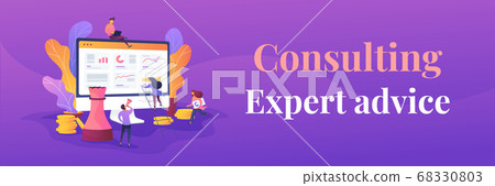 Consulting web banner concept. Consulting web banner concept. 68330803