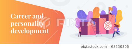 Career development web banner concept. Career development web banner concept. 68330806