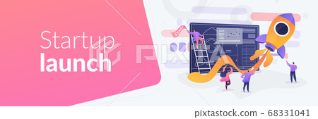Start up concept banner header 68331041