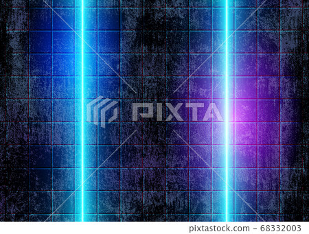 Neon Glow Lights, Futuristic 80s Background 68332003