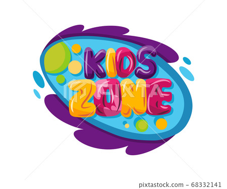 Kids Zone Children Playground Game Room Or Stock Illustration