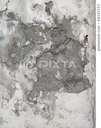 Grey Concrete Texture old wall with peeling paint, 68332553