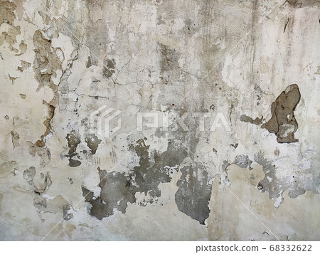Grey Concrete Texture old wall with peeling paint, 68332622