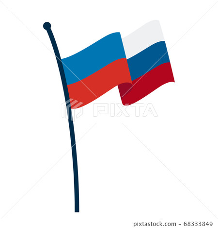 Waving flag of Russia 68333849