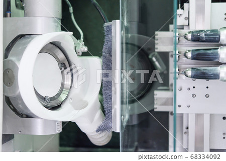 Dental milling made with modern equipment of a zirconia. 68334092