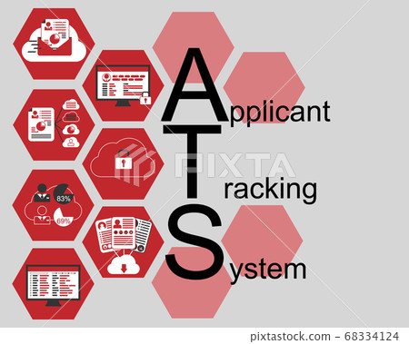 Applicant Tracking System (ATS) sign for Recruitment - Vector Applicant Tracking System (ATS) sign for Recruitment - Vector 68334124