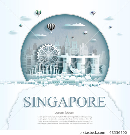Travel Singapore monument with ancient and city Travel Singapore monument with ancient and city 68336500