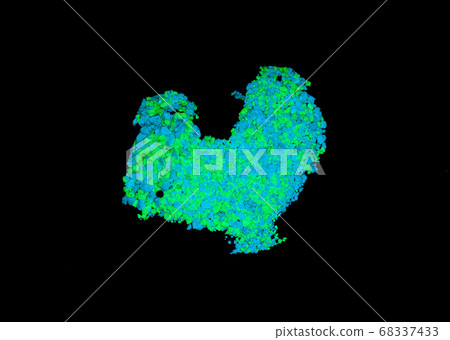 A stone that shines in a heart shape (Abukuma Caves, a sacred place for lovers) [Tamura City, Fukushima Prefecture] 68337433