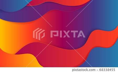 Abstract background, vivid warm color wavy gradient Abstract background, vivid warm color wavy gradient 68338455
