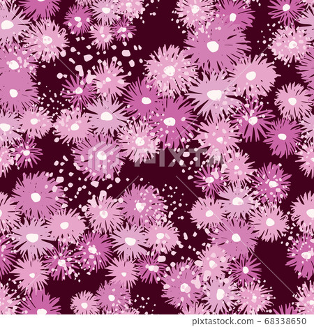 Random seamless pattern with purple and lilac 68338650