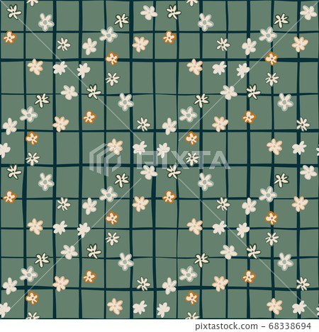 Autumn botanic seamless pattern with little 68338694