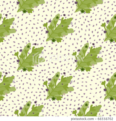 Creative seamless doodle pattern with green - Stock Illustration ...