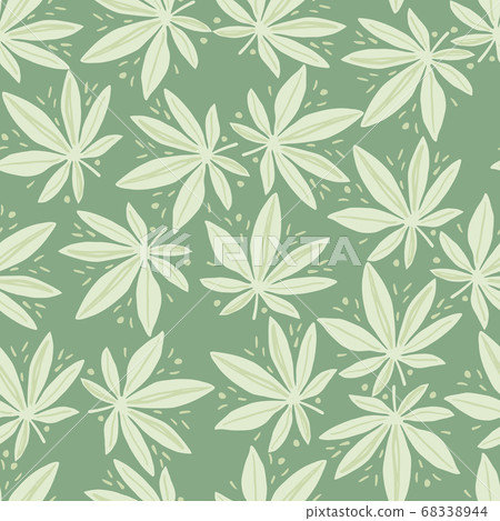 Random seamless patern with marijuana leaves. Drug Random seamless patern with marijuana leaves. Drug 68338944