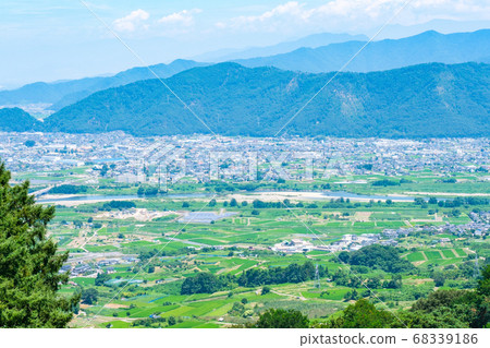View of Zenkojidaira from Chikuma River Observation Park (summer) View of Zenkojidaira from Chikuma River Observation Park (summer) 68339186
