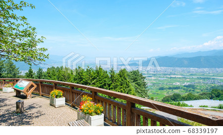 Scenery of Chikuma River Observation Park (summer) 68339197