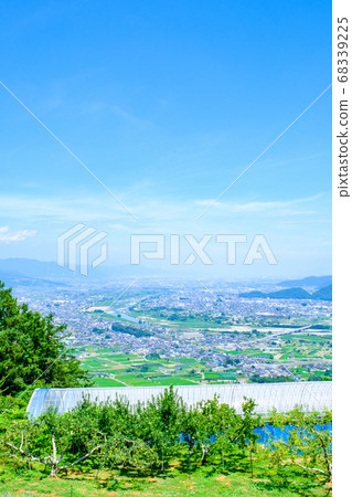 View of Zenkojidaira from Chikuma River Observation Park (summer) 68339225