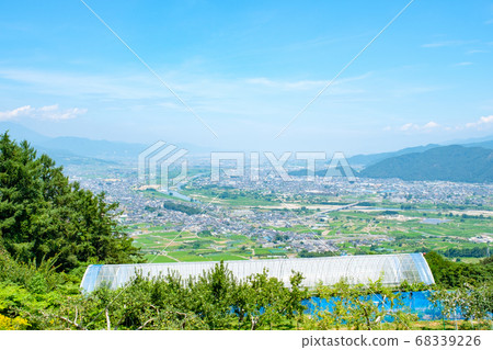 View of Zenkojidaira from Chikuma River Observation Park (summer) View of Zenkojidaira from Chikuma River Observation Park (summer) 68339226