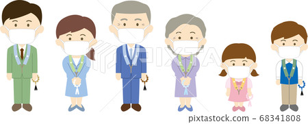 Family formal ceremony mask Family formal ceremony mask 68341808