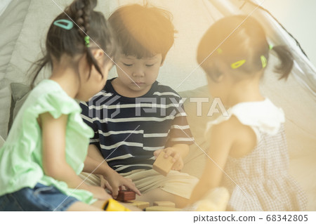 生活方式，露營，兒童 68342805