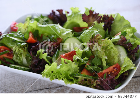 Vegetarian food. Detox vegetable salad Vegetarian food. Detox vegetable salad 68344877