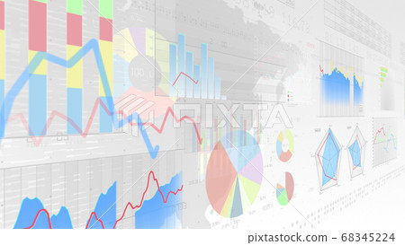 商業經濟財務數據圖表圖文件增長成功3d圖背景回 68345224