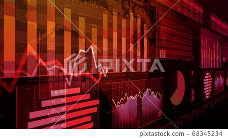 商業經濟財務數據圖表圖文件增長成功3d圖背景回 68345234