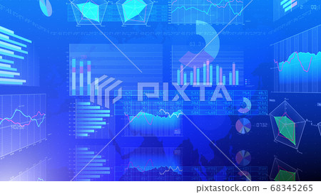 商業經濟財務數據圖表圖文件增長成功3d圖背景回 68345265