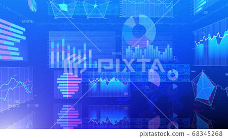 商業經濟財務數據圖表圖文件增長成功3d圖背景回 68345268