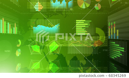 商業經濟財務數據圖表圖文件增長成功3d圖背景回 68345269