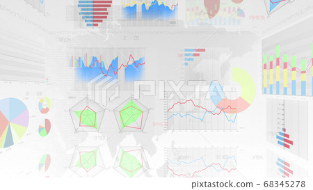 商業經濟財務數據圖表圖文件增長成功3d圖背景回 68345278