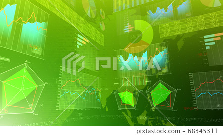 Business economy financial data graph chart document growth success 3d illustration background back Business economy financial data graph chart document growth success 3d illustration background back 68345311