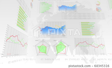商業經濟財務數據圖表圖文件增長成功3d圖背景回 68345316