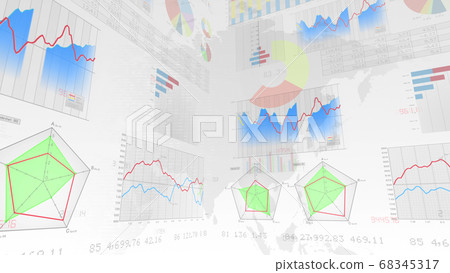 商業經濟財務數據圖表圖文件增長成功3d圖背景回 68345317
