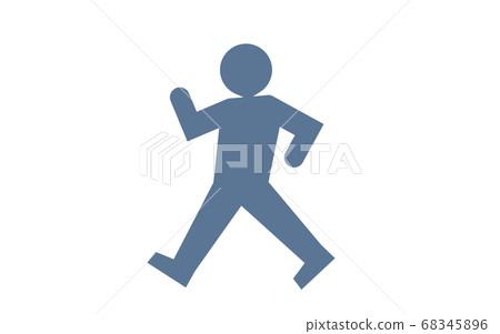 Icon to recommend walking to work - Stock Illustration [68345896] - PIXTA