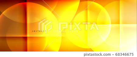 Vector abstract background - circle and cross on fluid gradient with shadows and light effects. Techno or business shiny design templates for text 68346675