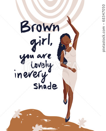Beautiful African American young woman. Beautiful African American young woman. 68347050