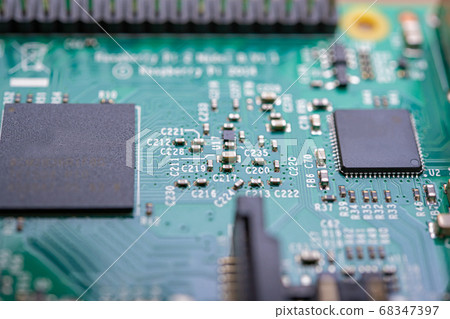 Macro image of circuit board Macro image of circuit board 68347397