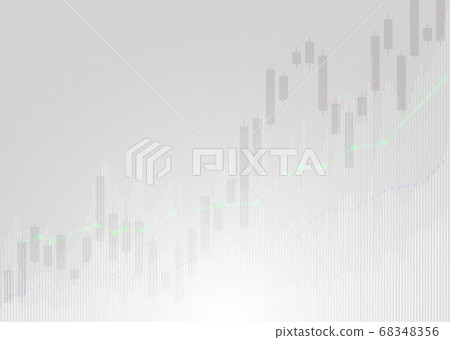 Business candle stick graph chart of stock market investment trading, Bullish point, Bearish point. trend of graph vector design. 68348356