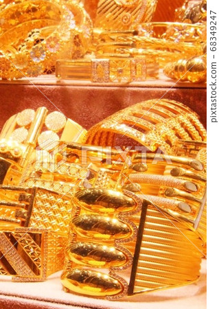 阿聯酋迪拜的黃金市場(市場) 阿聯酋迪拜的黃金市場(市場) 68349247