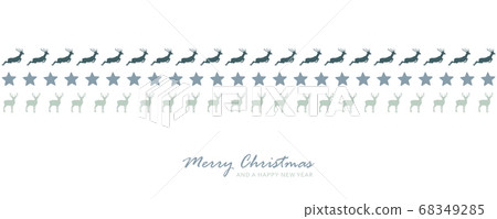 christmas card banner with deer and tree pattern christmas card banner with deer and tree pattern 68349285