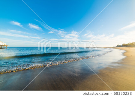 sandy shore in Malibu 68350228