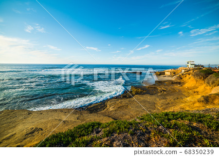 La Jolla shoreline at sunset La Jolla shoreline at sunset 68350239