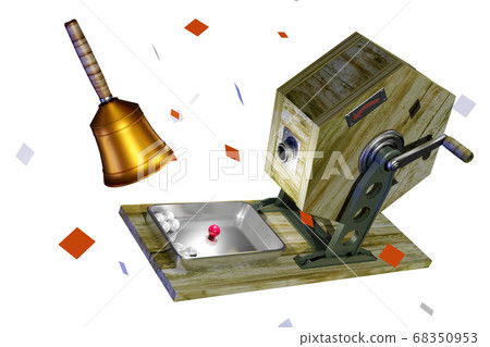 財富圖畫圖像（3DCG：透明材料） 68350953