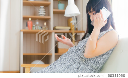 孕婦智能手機對話電話16：9 68351068