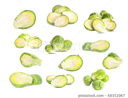 brussels sprouts isolated on white background 68352067