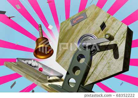 Fortune image (with effect back: 3DCG) Fortune image (with effect back: 3DCG) 68352222