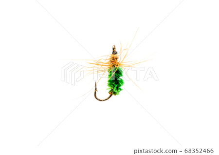 Fly for fishing on white background . 68352466